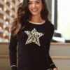 Pour Moi Leopard Jacquard Star Knit Jumper