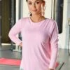 Pour Moi Cross Back Jersey Yoga Top - Light Pink -Modish Muse 100HU SQ1 0000000367 LIGHT PINK MDf