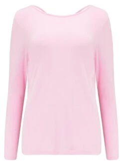 Pour Moi Cross Back Jersey Yoga Top - Light Pink -Modish Muse 100HU SQ4 0000000367 LIGHT PINK MDd