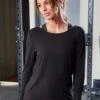 Pour Moi Cross Back Jersey Yoga Top - Black -Modish Muse 100I8 SQ1 0000000004 BLACK MDf