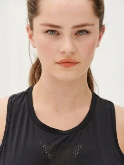 Pour Moi Energy Cut Out Vest Top - Black -Modish Muse 100J7 SQ5 0000000004 BLACK MDd1