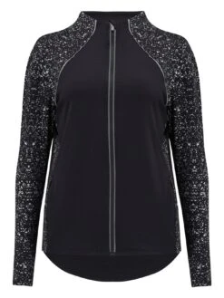 Pour Moi Energy Reflective Long Sleeved Zip Through Running Top - Multi -Modish Muse 100JE SQ5 0000000029 MULTI MDd1