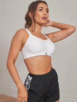 Pour Moi Energy Empower U/W Lightly Padded Convertible Sports Bra - White -Modish Muse 100WF SQ3 0000000013 WHITE MDo