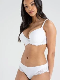Pour Moi Forever Fiore Plunge Push Up Tshirt Bra - White