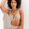 Pour Moi Sofia Lace Embroidered Side Support Bra -Modish Muse 102KZ SQ1 0000000159 NUDE MDf