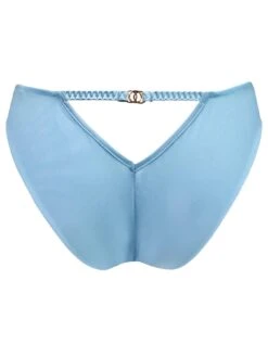 Pour Moi India Satin Brazilian Brief - Light Blue -Modish Muse 1046R SQ5 0000000150 LIGHT BLUE MDd1