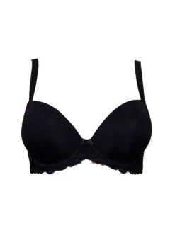 Pour Moi Forever Fiore Plunge Push Up Tshirt Bra - Black -Modish Muse 104CU SQ5 0000000004 BLACK MDd1