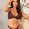 Pour Moi India Removable Padded Soft Triangle Bra - Brown -Modish Muse 1057X SQ1 0000000143 BROWN MDf