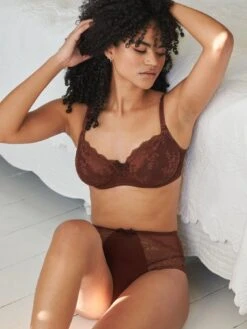 Pour Moi Flora Deep Brief - Brown -Modish Muse 106OP SQ3 0000000143 BROWN MDo