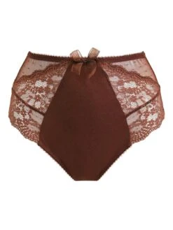 Pour Moi Flora Deep Brief - Brown -Modish Muse 106OP SQ4 0000000143 BROWN MDd