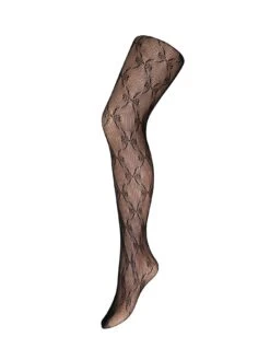Pour Moi Bow Fishnet Tights - Black -Modish Muse 108WC SQ2 0000000004 BLACK MDb