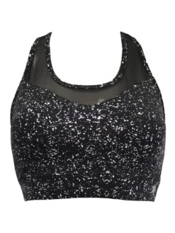 Pour Moi Energy Reflective Mesh Insert Crop Top - Multi -Modish Muse 108ZC SQ4 0000000029 MULTI MDd