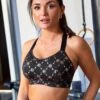 Pour Moi Energy Empower U/W Lightly Padded Convertible Sports Bra - Black/Multi -Modish Muse 10B0D SQ1 0000000292 BLACK MULTI MDf