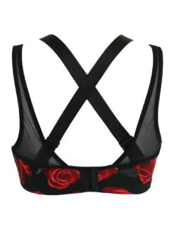 Pour Moi Energy Infinite Double Strap Light Padded Convertible Sports Bra - Black/Red -Modish Muse 10BHX SQ5 0000000336 BLACK RED MDd1