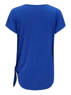 Pour Moi Energy Tie Side Short Sleeve Yoga Top - Blue 9 Pour Moi Energy Tie Side Short Sleeve Yoga Top - Blue -Modish Muse 10FBZ SQ6 0000000020 BLUE MDd2