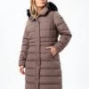 Hype Womens Iron Longline Padded Woven Label Jacket -Modish Muse 10GS4 SQ1 0000000039 PURPLE MDf