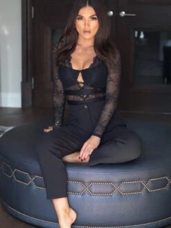 Pour Moi High Waist Tux Cigarette Trouser - Black -Modish Muse 10Z5D SQ3 0000000004 BLACK MDo