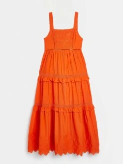 River Island Broderie Maxi Dress - Orange -Modish Muse 10ZDT SQ5 0000000198 ORANGE MDd1
