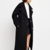 River Island Belted Trench Coat -Modish Muse 10ZH3 SQ1 0000000004 BLACK MDf