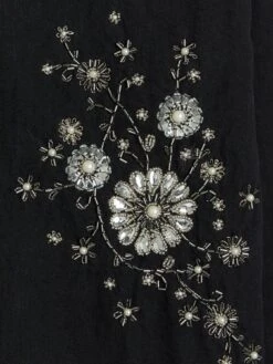 River Island Black Embellished Mini Shirt Dress -Modish Muse 112H6 SQ5 0000000020 BLUE MDd1