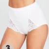 Playtex Maxi Cotton & Lace Brief 3 Pack - White -Modish Muse MVMKT SQ1 0000000013 WHITE MDc