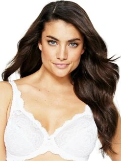 Playtex Flower Lace Elegance Underwire Bra - White