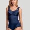 Miss Mary Of Sweden Non Wired Body With Light Shaping - Dark Blue -Modish Muse RKRDU SQ1 0000000354 DARK BLUE MDf
