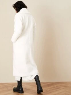 Monsoon Trinity Teddy Long Coat -Modish Muse TEAH4 SQ2 0000000168 IVORY MDb