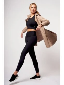 TLC Sport Performance Extra Strong Compression Tummy Control Legging - Black -Modish Muse TQPW4 SQ3 0000000004 BLACK MDo