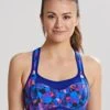 Panache Wired Racer Back Sports Bra - Neon Blue -Modish Muse UDPAA SQ1 0000003467 NEON MDf