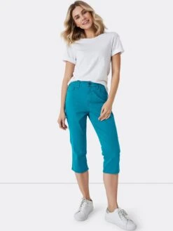 Crew Clothing Murray Crops - Teal -Modish Muse UWA9F SQ3 0000000047 GREEN MDo