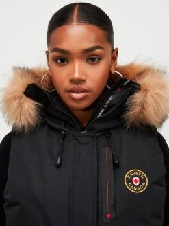 Zavetti Canada Gabellia Hooded Gilet-Black -Modish Muse UXADH SQ4 0000000004 BLACK MDd