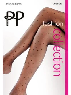 Pretty Polly Pinspot Tights - Black -Modish Muse UYKLX SQ4 0000000004 BLACK MDd