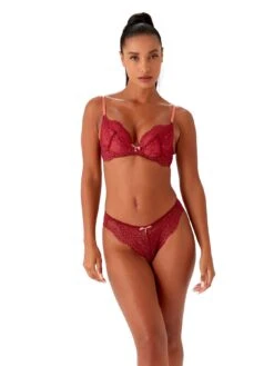 Gossard Superboost Padded Plunge Bra - Raspberry -Modish Muse V42SP SQ3 0000000177 RASPBERRY MDo