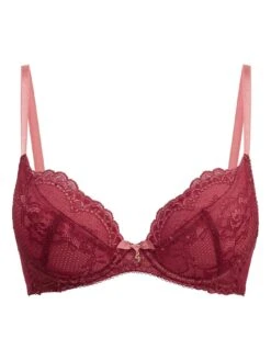 Gossard Superboost Padded Plunge Bra - Raspberry -Modish Muse V42SP SQ5 0000000177 RASPBERRY MDd1