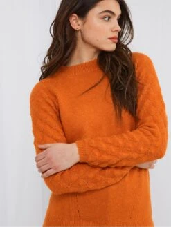 Joe Browns Fancy Sleeve Jumper -orange -Modish Muse V4CV4 SQ4 0000000198 ORANGE MDd