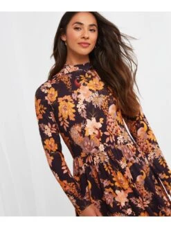 Joe Browns Poetic Peacock Maxi Dress -purple -Modish Muse V4DAP SQ4 0000000039 PURPLE MDd