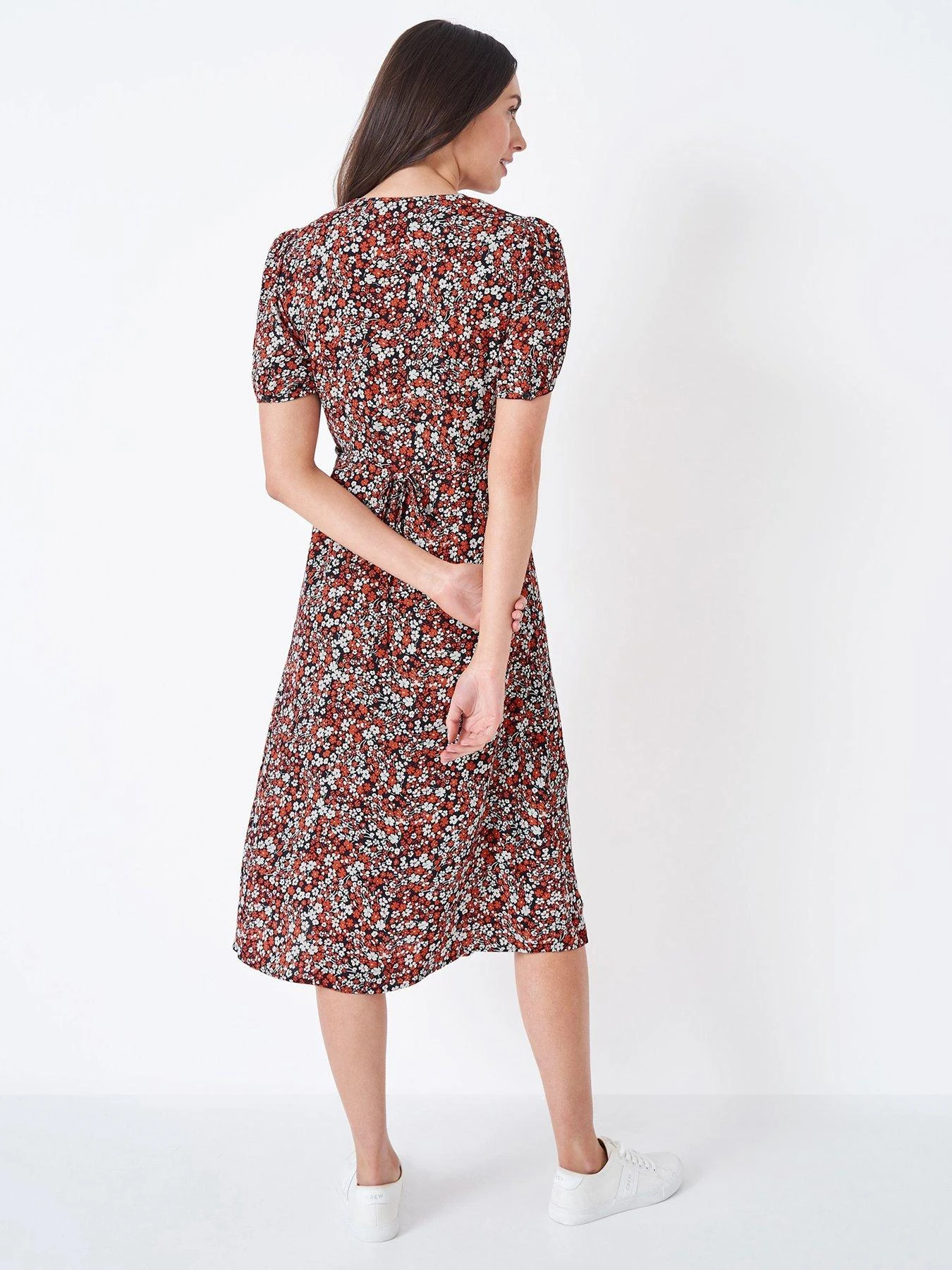 Crew Clothing Laura Floral Dress - Black 4 Crew Clothing Laura Floral Dress - Black - Image 2