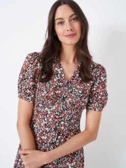 Crew Clothing Laura Floral Dress - Black 8 Crew Clothing Laura Floral Dress - Black -Modish Muse V58XA SQ3 0000000004 BLACK MDo