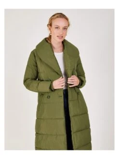 Monsoon Shona Shawl Coat - Green -Modish Muse V63KT SQ4 0000000047 GREEN MDd