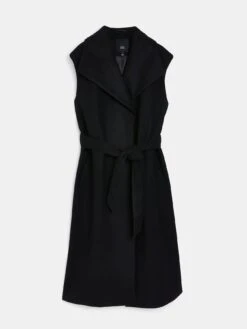 River Island Belted Gilet - Black -Modish Muse V9O1P SQ5 0000000004 BLACK MDd1