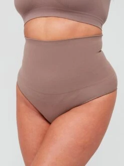 Everybody Shape Enhancing Seamless High Waist Brief - Mink