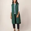 White Stuff Maddison Quilted Gilet - Green -Modish Muse VA7UT SQ1 0000000047 GREEN MDf