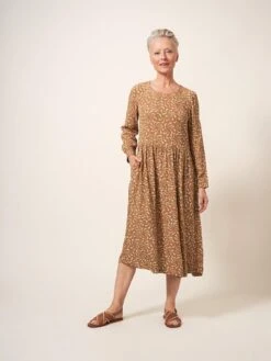 White Stuff Elisa Dress -brown