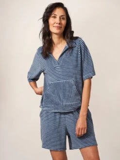 White Stuff Sabrina Towelling Short -blue -Modish Muse VA85N SQ3 0000000020 BLUE MDo