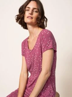 White Stuff Tallie Jersey Dress -purple -Modish Muse VA8A7 SQ3 0000000039 PURPLE MDo