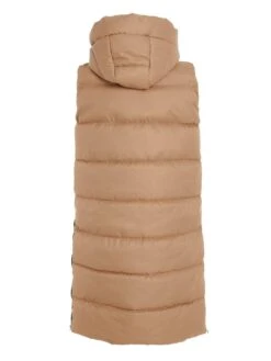 Quiz Longline Hooded Gilet - Natural -Modish Muse VALIL SQ5 0000000003 NATURAL MDd1