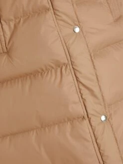 Quiz Longline Hooded Gilet - Natural -Modish Muse VALIL SQ6 0000000003 NATURAL MDd2