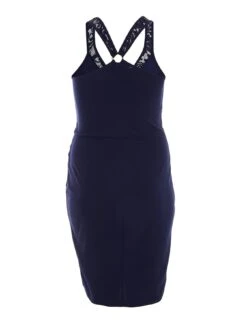 Quiz Curve Curve Lace Midi Dress -Modish Muse VALM5 SQ5 0000000354 DARK BLUE MDd1