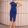Chi Chi London One Shoulder Wrap Detail Midi Dress - Navy 2 Chi Chi London One Shoulder Wrap Detail Midi Dress - Navy -Modish Muse VAPKJ SQ1 0000000048 NAVY MDf